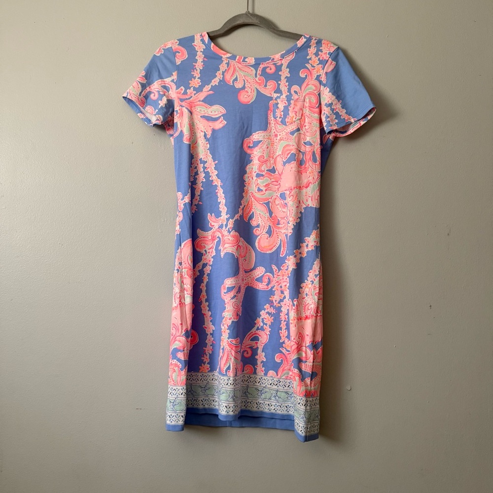 Lilly Pulitzer Declan Dress Blue Print Print Size XS